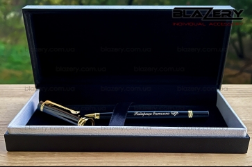 Ручка с гравировкой Lux black -1400-